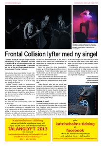 Frontal Collision, Katrineholms Tidning 2013