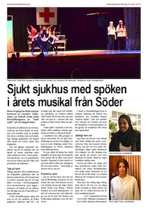 Södra skolans musikal, Katrineholms Tidning 2013