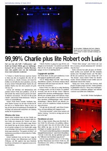 Robert Wells-konsert, Katrineholms Tidning 2013