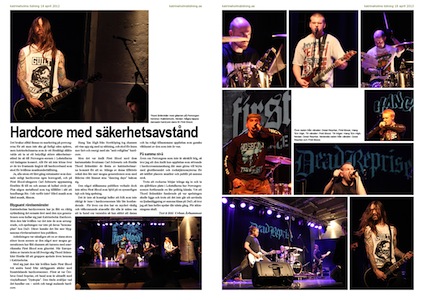 First Blood på Perrongen, Katrineholms Tidning 2013