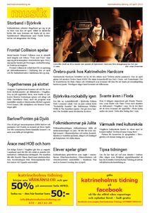 Musiknyheter, Katrineholms Tidning 2013