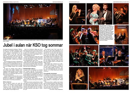Katrineholms Symfoniorkester, Katrineholms Tidning 2013